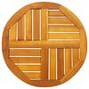 vidaXL Bordplate &Oslash;50x2 cm rund heltre akasie