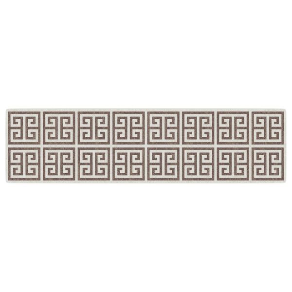 vidaXL Inne- og uteteppe kort luv flerfarget 80x300 cm sklisikkert