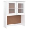 vidaXL Highboard ALTA hvit 77x35x165 cm heltre furu
