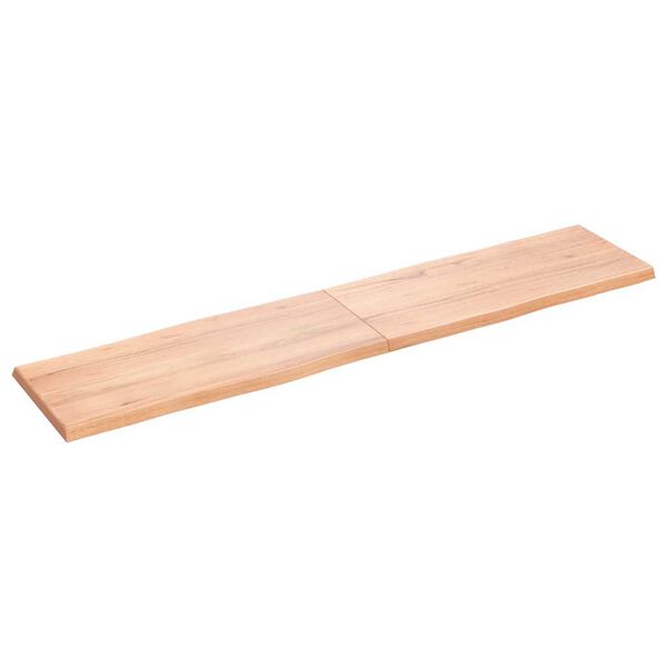vidaXL Bordplate lysebrun 180x40x(2-4)cm behandlet heltre naturlig