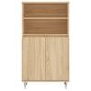 vidaXL Highboard sonoma eik 60x36x110 cm konstruert tre