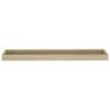 vidaXL Loggia-vegghyller 2 stk eik 80x15x4 cm MDF