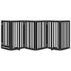 vidaXL Hundeport sammenleggbar 6 paneler svart 300 cm poppeltre