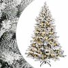 vidaXL Kunstig sammensatt juletre 150 cm 150 LED-lys Varmhvit