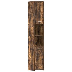 vidaXL Baderomsskap r&oslash;kt eik 30x30x183,5 cm konstruert tre