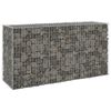 vidaXL Gabion med dekker galvanisert st&aring;l 200x60x100 cm