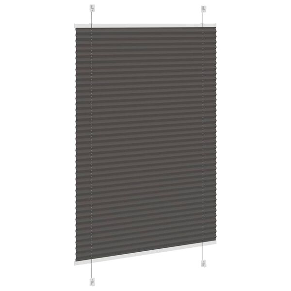 vidaXL pliss&eacute;gardin sort 90x100 cm Stoff Bredde 89,4 cm Polyester