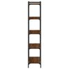 vidaXL Bokhylle 5 etasjer brun eik 80x30x154 cm konstruert tre