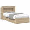 vidaXL Sengeramme med oppbevaring Sonoma eik 100 x 200 cm