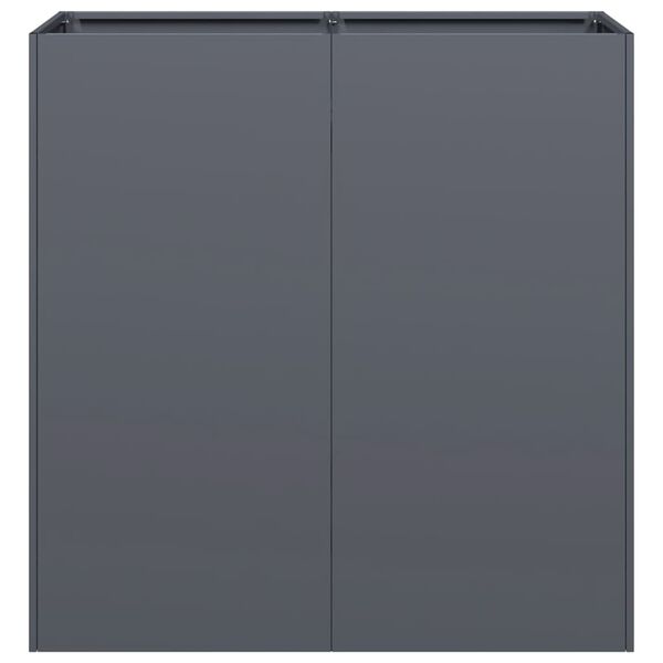 vidaXL Plantekasse antrasitt 80x40x80 cm kaldvalset st&aring;l