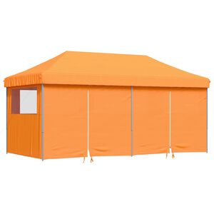 vidaXL Partytelt Oransje med bl&aring; ramme Oxford Stoff
