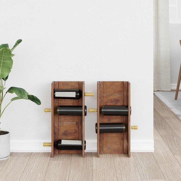 vidaXL Stativ Brun 24 x 13 x 54 cm Massiv Mahogni Tre