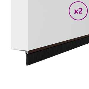 vidaXL Selvh&auml;ftende d&oslash;rb&oslash;rstetninger 2 pcs Brun 100 cm