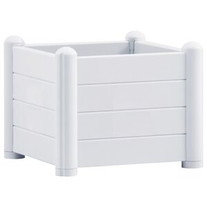 vidaXL H&oslash;ybed PP hvit 43x43x35 cm