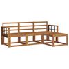 vidaXL Utend&oslash;rs sofa-sett 4 pcs Naturlig