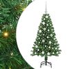 vidaXL Juletre med LED-lys 120 cm 150 LED-lys Varmhvit PVC og plast