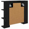 vidaXL Speilskap med hylle Svart Eik 70 x 16,5 x 60 cm Konstruert tre