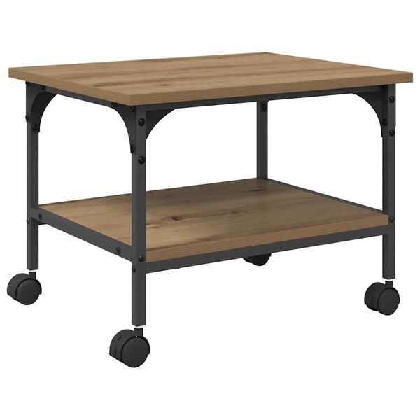 vidaXL Skiverstativ Artisan Eik 50 x 40 x 38 cm Konstruert tre