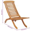 vidaXL Utestol sammenleggbar 50x90x69 cm heltre teak