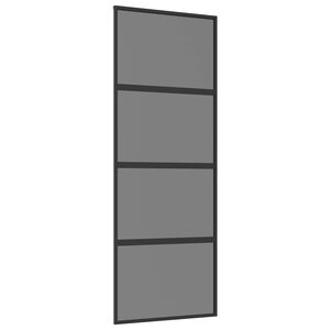vidaXL Skyved&oslash;r 76 x 205 cm Herdet Glass og Aluminium