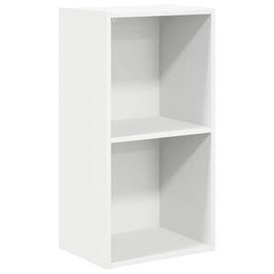 vidaXL Bokhylle hvit 40x30x76,5 cm konstruert tre