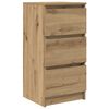 vidaXL Skjenk artisan eik 37,5x35x76 cm konstruert tre