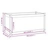 vidaXL Plantekasser 2 stk 100x50x50 cm heltre furu