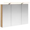 vidaXL Baderomsspeilskap Kunstnerisk Eik 100 x 14,5 x 70 cm