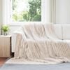 vidaXL Kastteppe Beige 270 x 240 cm Fleece