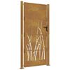 vidaXL Hageport 100x175 cm cortenst&aring;l gressdesign