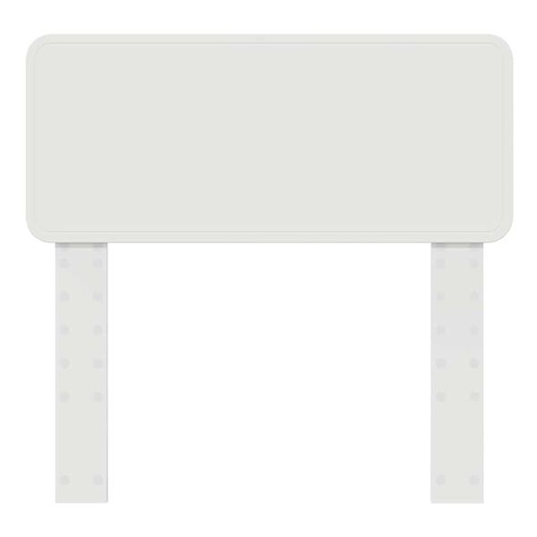 vidaXL Hodegavl med hodegjerde Hvit 75 cm Konstruert tre