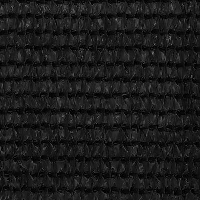 vidaXL Balkongskjerm svart 90x500 cm HDPE