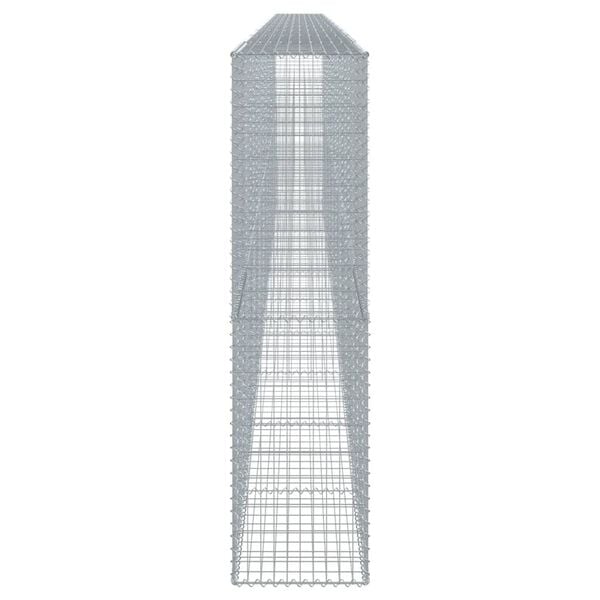 vidaXL Gabionkurv med deksel 1000x50x200 cm galvanisert jern