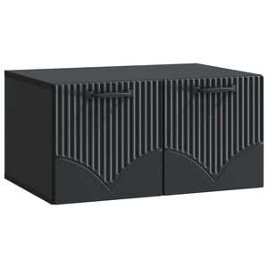 vidaXL Vegghengt TV skap Svart 59,5 x 41 x 30 cm Konstruert tre