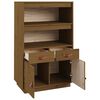 vidaXL Highboard honningbrun 67x40x108,5 cm heltre furu