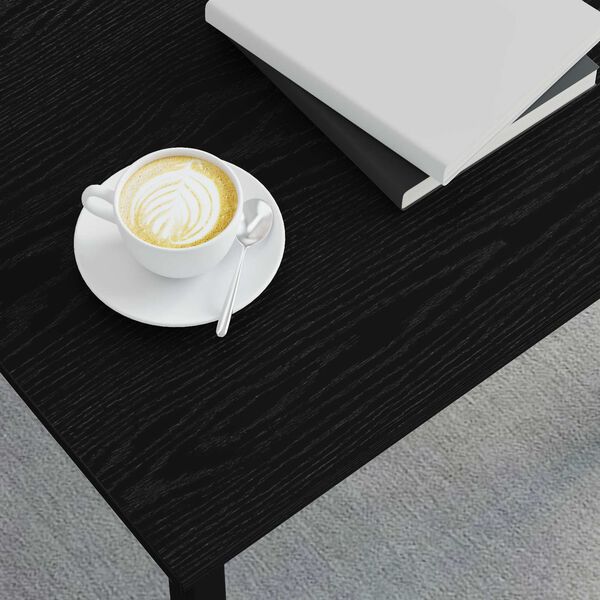 vidaXL Kaffebord Svart Eik 50 x 50 x 36 cm Konstruert tre