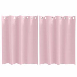 vidaXL Mørkleggende Gardiner med Ringer 2 pcs Babyrosa 140 x 140 cm