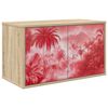 vidaXL Vegghengt TV-skap AACHEN 69 x 33 x 40 cm Sonoma eik
