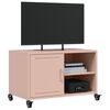 vidaXL TV-benk rosa 68x39x43,5 cm stål