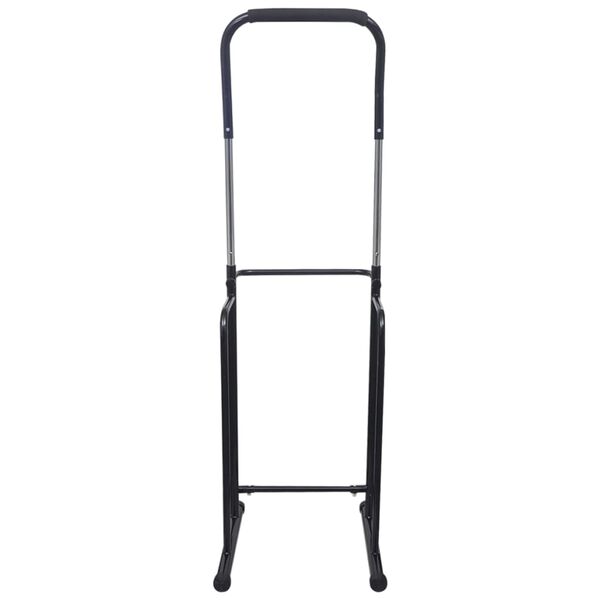 vidaXL Justerbar pull-up/dipsstativ 175-224 cm svart