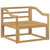 vidaXL Ute Midt Sofa Solid akasietre Hvit
