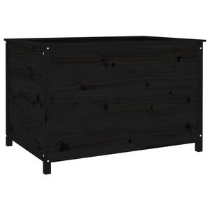 vidaXL H&oslash;ybed svart 119,5x82,5x78 cm heltre gran