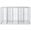 vidaXL Gabion hevet seng s&oslash;lv 100 x 60 x 55 cm Galvanisert St&aring;l