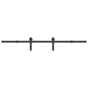 vidaXL Utstyr for skyved&oslash;r 183 cm st&aring;l svart