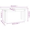 vidaXL Salongbord 80x40x35 cm heltre furu