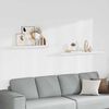 vidaXL Flytende vegghyller 2 stk hvit 120x23,5x3,8 cm MDF