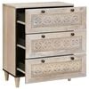 vidaXL Serviesskap 60 x 33 x 75 cm heltre mango Hvit