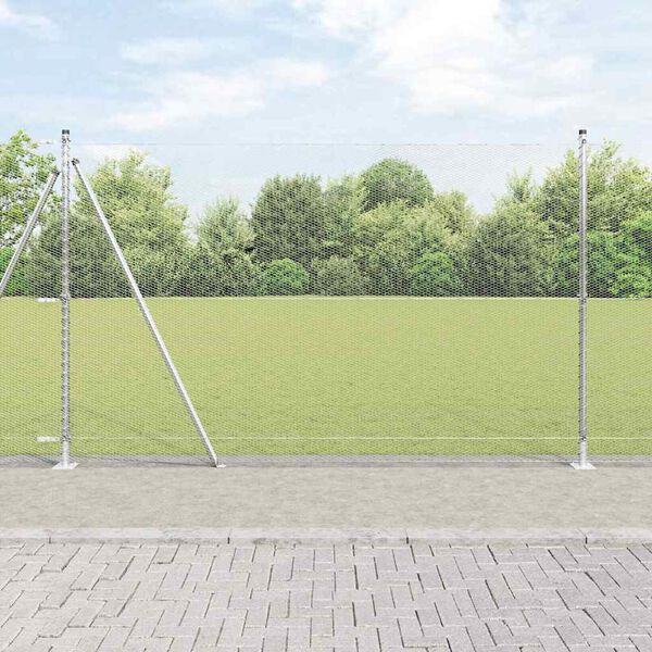 vidaXL Gjerdep&aring;le s&oslash;lv 25 x 1,4 m (13 mm netting) St&aring;l