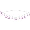 vidaXL Firkantet bordplate lysebrun 80x80x4 cm behandlet heltre eik