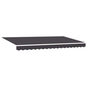 vidaXL Uttrekkbar markise Antrasitt 350 x 200 cm